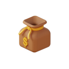 Money Bag 3D icon