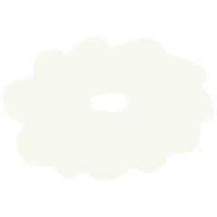 手書きの白い花