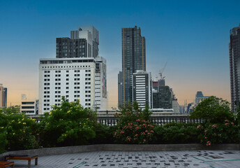 Condos and tall buildings in the city