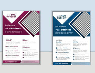 flyer. minimal official business advertising magazine poster flyer newest trendy creative corporate multipurpose with red color creative corporate trendy geometric shape template print design 