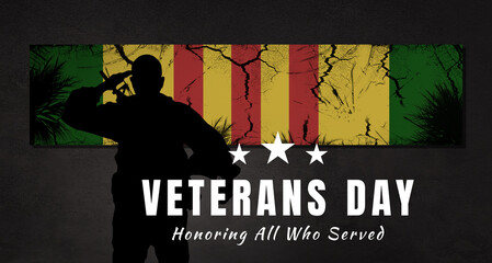 Veterans Day.  Vietnam veterans. USA holiday. 