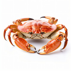 Dungeness crab isolated on white background