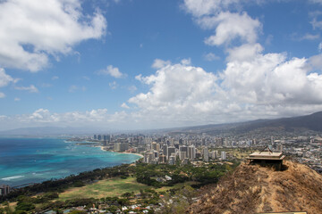 view from the top of the diamond head