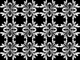 Obraz premium black and white seamless background