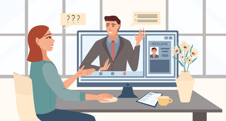 Resume Flat Illustration