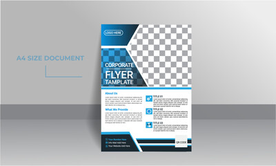 Corporate business flyer template design for marketing, Business proposal, advertising, and publication. New business marketing flyer. Best for printing, standard size.
