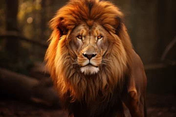 Foto op Aluminium portrait of a lion © Natural beauty 