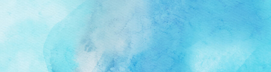 Abstract blue watercolor paint background. Vector illustration