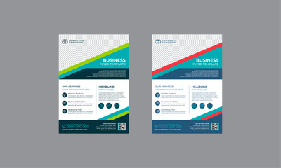 Modern Business Flyer template design abstract shape corporate business cover a4 flyer design template for print Abstract Colorful concepts