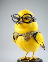 The Canary Scholar - A Fusion of Elegance and Intelligence