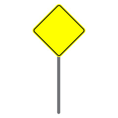 Illustration of road signs isolated