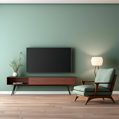 modern living room with sofa, and TV