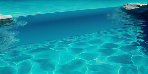 swimming pool with water