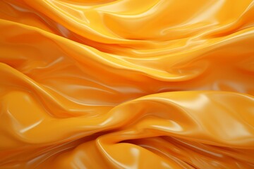 Obraz premium An AI Generated image of yellow wrinkled cloth