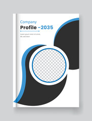 vector annual report and book cover design template 