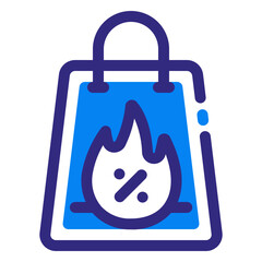 Shopping Bag Mixed Icon