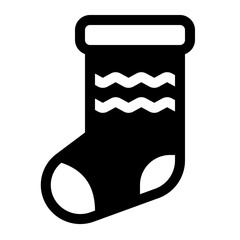 Sock Glyph Icon