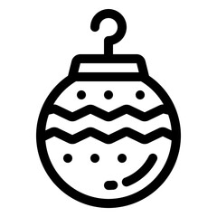 Winter Ornament Line Icon