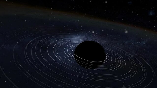 black sphere in space emits waves into space and attracts Galactic Nebula Clouds, a UFO satellite draws dark energy as an independent battery