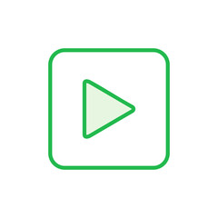 Play Icon set. Play button vector icon