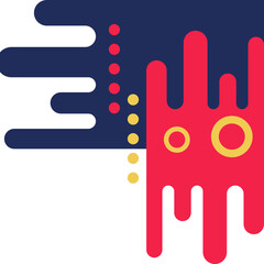 Modern Geometric Shape Corner