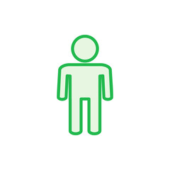 Man icon set. male icon vector. human symbol