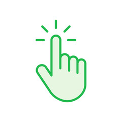 Fototapeta premium Hand cursor icon set. cursor icon vector. hand cursor icon click