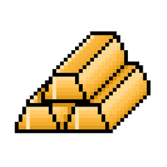 pixel gold bar