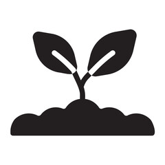 sprout glyph icon
