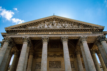 detail of the facade of the cathedral of st peter
