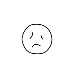 Fototapeta premium Hand Drawn Emoji Face Expression