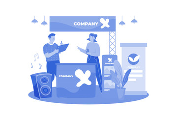 Event planners organize advertising events.