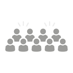 Vector flat illustration in grayscale. Avatar, user profile, person icon, profile picture. Suitable for social media profiles, icons, screensavers and as a template.