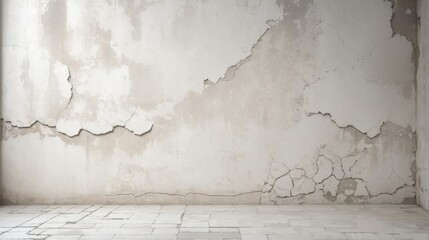 Old cracked concrete wall background with empty space for text or product