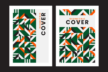 geometric cover flat mosaic collection