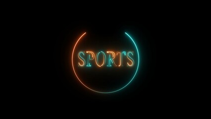 abstract glowing neon text illustration 4k 