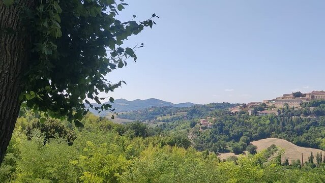 Vista di una parte di Urbino nelle Marche