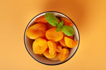 Dry Apricot, Dried Apricots, Healthy Orange Fruits Group, Sweet Organic Dessert Snack, Healthy Diet Food