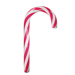 Candy cane on a transparent background sweet on Christmas - 653173401