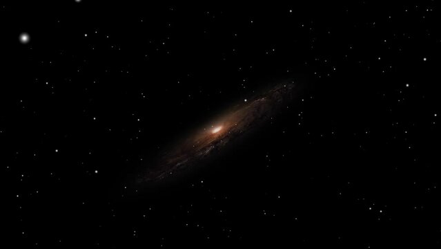 spiral galaxy against black space