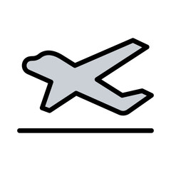 Airplane take off icon