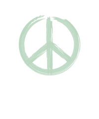 Peace Logo Symbol grün