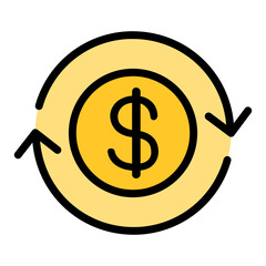 Currency exchange icon