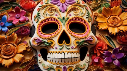 mexican day of the dead background