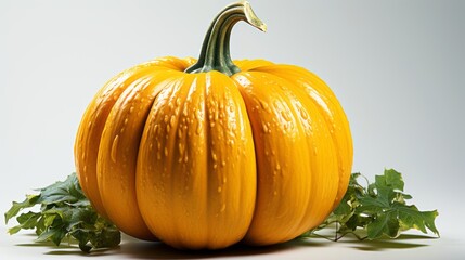 natural pumpkin isolated on background