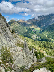 L'aiguillette d'Argentière dans les Alpes françaises