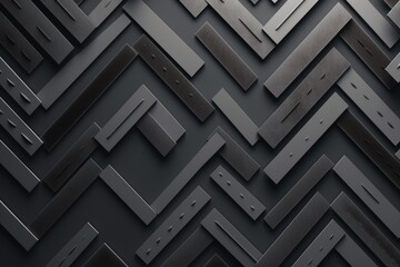 A modern geometric wallpaper design in black and silver