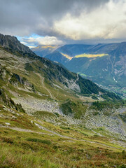 Vallée de Chamonix sur le sentier du TMB