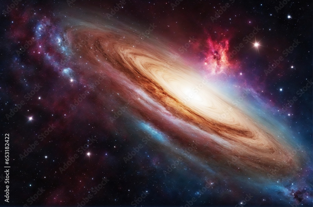 Wall mural beautiful and atmospheric magic of the universe