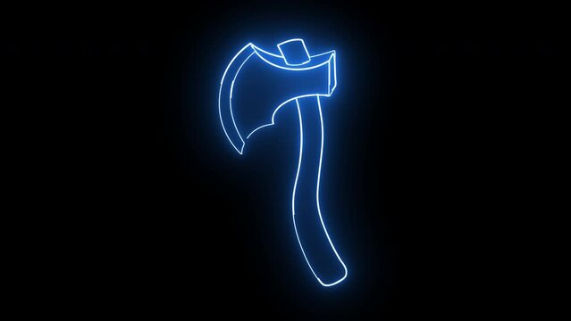 Ax logo animation with glowing neon lines